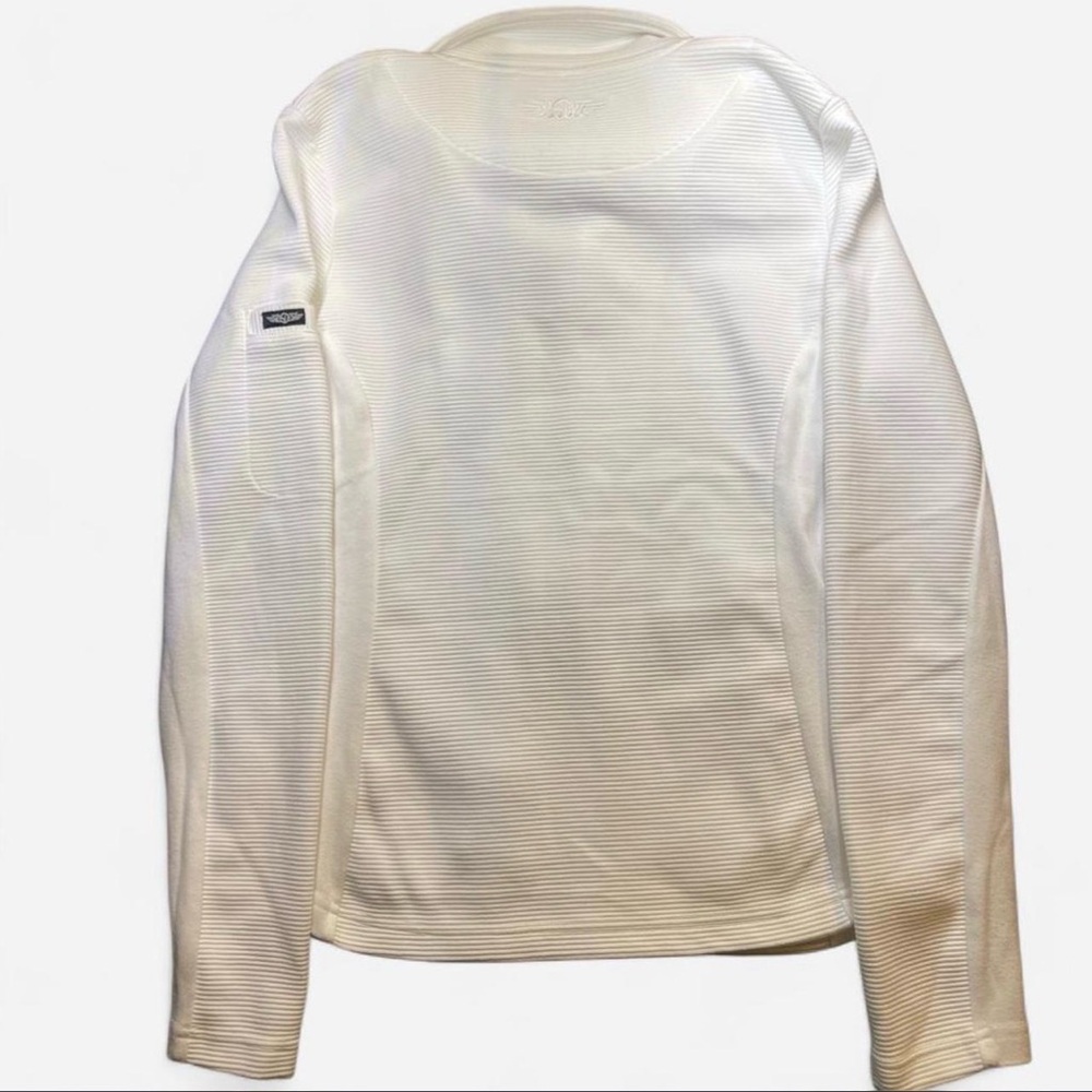 Straight Down White Hiking Performance Ribbed Ful… - image 2